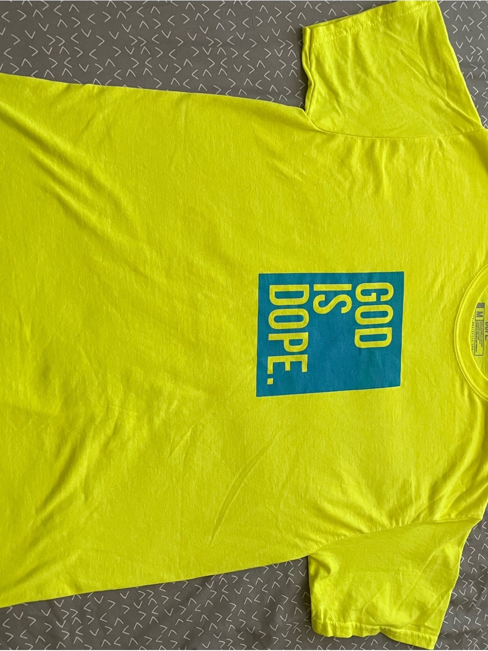 Good Is Dope Neon Yellow Short Sleeve Tee